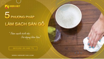 5 phương pháp làm sạch sàn gỗ siêu hiệu quả
