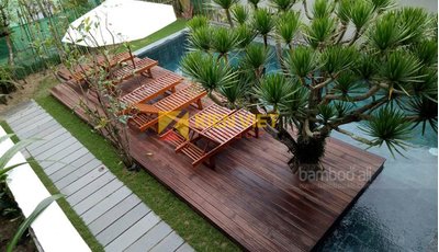 Bộ sưu tập sàn tre lát sàn Villa - Resort ngoài trời