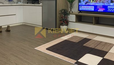 Kho Kiến Việt Long Biên thi công sàn nhựa hèm khóa Vfloor tại KĐT Vinhomes Ocean Park