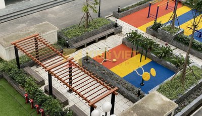 Thi công sàn gỗ ngoài trời Nhựa Việt Pháp tại Chung cư Eurowindow River Park – Hà Nội