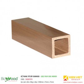 Thanh định hình dày 75x75mm Biowood S4SO07575
