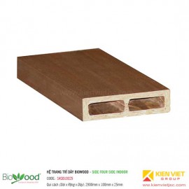 Thanh định hình dày 100x25mm Biowood S4SO10025