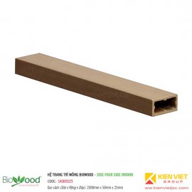 Thanh định hình mỏng 50x25mm Biowood S4SI05025