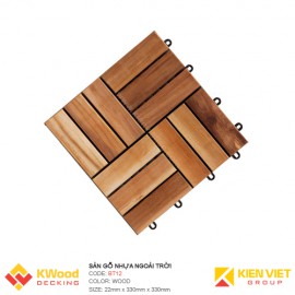 Vỉ gỗ ban công gỗ tràm bông vàng 30x30x22cm 12 nan