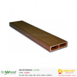 Gỗ ốp trần, tường 65x16mm Biowood CL06516