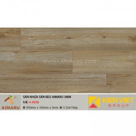 Sàn nhựa dán keo vân gỗ Aimaru A-4038 | 3mm