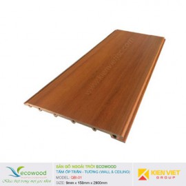 Tấm ốp tường trần EcoWood QBI-01 | 9x158mm