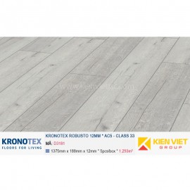 Sàn gỗ Kronotex Robusto D3181 Rip Oak White | 12mm