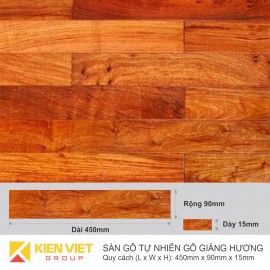 Sàn gỗ tự nhiên Giáng hương 450x15mm