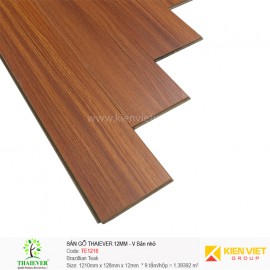 Sàn gỗ công nghiệp Thaiever TE1216 Brazillian Teak | 12mm bản nhỏ