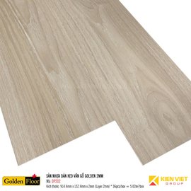 Sàn nhựa dán keo vân gỗ Golden DP202 | 2mm