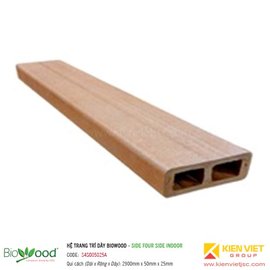 Thanh định hình dày 50x25mm Biowood S4SO05025A