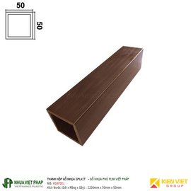 Thanh hộp gỗ nhựa phủ phim Việt Pháp Gplast H04F001 | 50x50mm