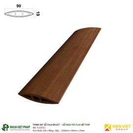 Thanh lam gỗ nhựa phủ phim Việt Pháp Gplast TL04F001 | 90x19mm
