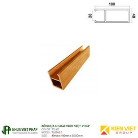 Thanh lam WPVC Việt pháp TL03A3.0 | 40x100mm