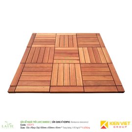 Sàn gỗ ngoài trời LAVIE BAMBOO KEMPAS 450F5 sàn dạng vỉ