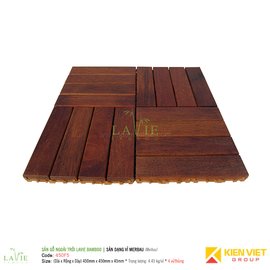 Sàn gỗ ngoài trời LAVIE BAMBOO MERBAU 450F5 sàn dạng vỉ