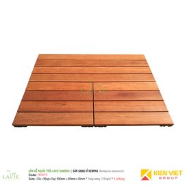 Sàn gỗ ngoài trời LAVIE BAMBOO KEMPAS 900F5 sàn dạng vỉ