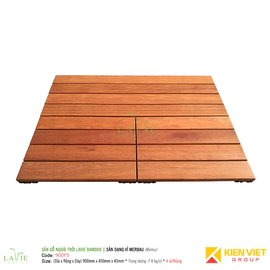 Sàn gỗ ngoài trời LAVIE BAMBOO MERBAU 900F5 sàn dạng vỉ