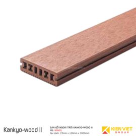 sàn gỗ ngoài trời Kankyo-wood II MKV01-10025S-BR | 100x25mm