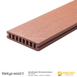 Sàn gỗ ngoài trời Kankyo-wood II MKV04-14525S-BR | 145x25mm