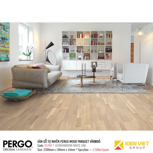 Sàn gỗ tự nhiên Pergo Wood Parquet Varmdo 01749 | 14mm
