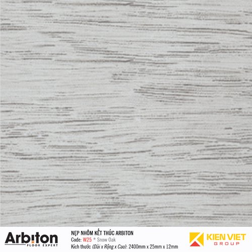 Nẹp kết thúc Arbiton W25 Snow Oak