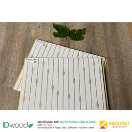 Tấm ốp tường PVC phẳng vân gỗ ID Wood ID 7104