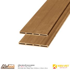 Cổng rào gỗ nhựa ngoài trời Awood AB115x10mm Wood