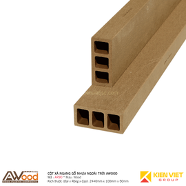Cột gỗ nhựa ngoài trời Awood AR90x40mm Wood