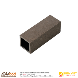 Cột gỗ nhựa ngoài trời Awood AR50x50mm Coffee