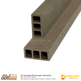 Cột gỗ nhựa ngoài trời Awood AR90x40mm Coffee