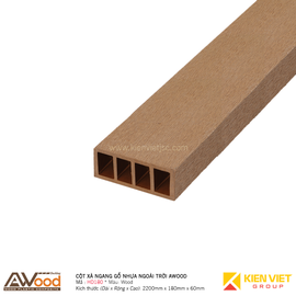 Cột gỗ nhựa ngoài trời Awood HD180x60mm Wood