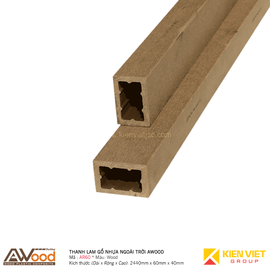 Thanh lam gỗ nhựa ngoài trời Awood AR60x40m Wood