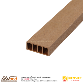 Thanh lam gỗ nhựa ngoài trời Awood HD180x60m Wood