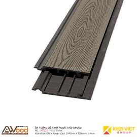 Ốp tường gỗ nhựa ngoài trời Awood WG128x14mm Coffee