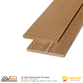 Ốp tường gỗ nhựa ngoài trời Awood SD151x10mm Wood