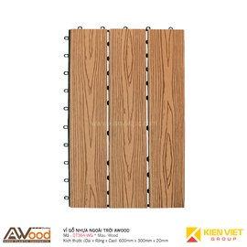 Vỉ gỗ lót sàn gỗ nhựa ngoài trời AWood DT36 WG Wood