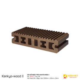 Sàn gỗ ngoài trời Kankyo-wood II MKV01-10025S-DB | 100x25mm