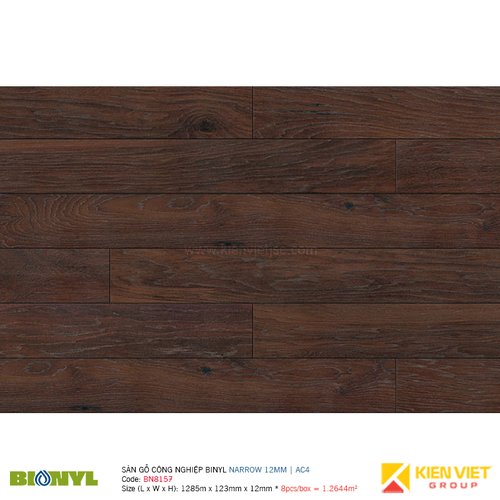  Sàn gỗ Binyl Narrow - 12mm BN8157