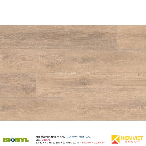  Sàn gỗ Binyl Narrow - 12mm BN8575