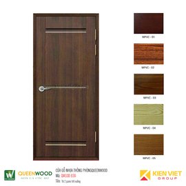 Cửa gỗ nhựa thông phòng Queenwood QW10D-830 từ 2 pano trở xuống