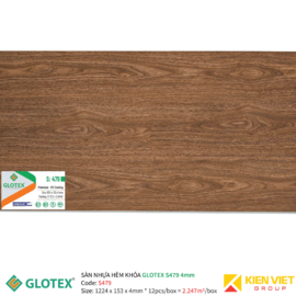 Sàn nhựa hèm khóa GLOTEX S479 | 4mm