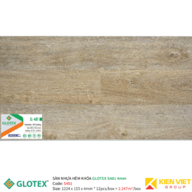 Sàn nhựa hèm khóa GLOTEX S481 | 4mm