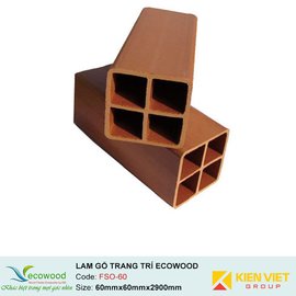 Lam gỗ trang trí Multipurpose Ecowood FSO-60 | 60x60mm