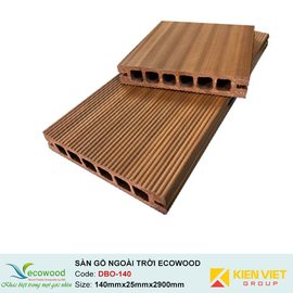 Sàn gỗ ngoài trời nguyên sinh EcoWood DBO-140 | 140x25mm