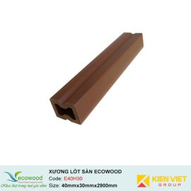 Xương lót sàn ngoài trời Ecowood E40H30 | 40x30mm