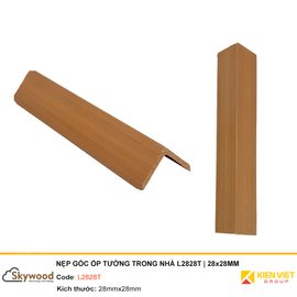 Nẹp góc ốp tường trong nhà L2828T | 28x28mm