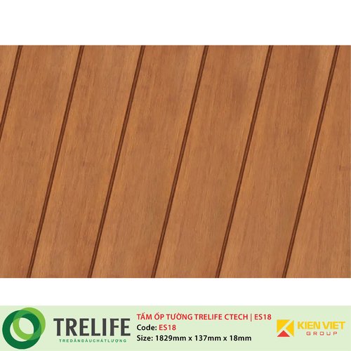 Tấm ốp tường tre ngoài trời TRELIFE CTECH| ES18