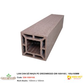 Lan can gỗ nhựa PE Greenwood GW-105H105 | 105x105mm 